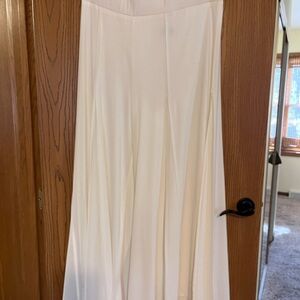 NWOT Wear Abouts Size 1X Women’s Flowy Lined Wide Leg Pants Ivory